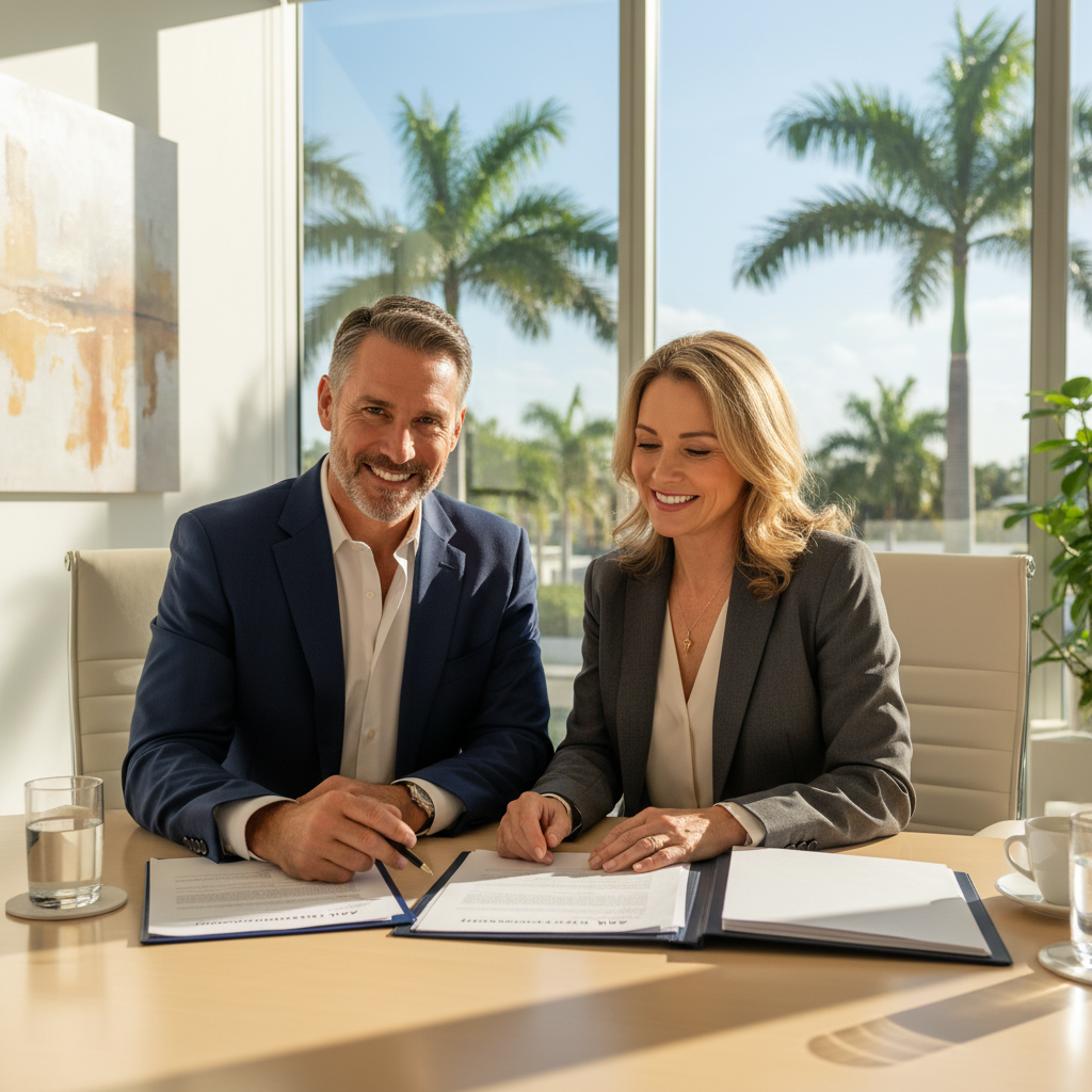 Florida worker reviewing 401k rollover options with retirement advisor